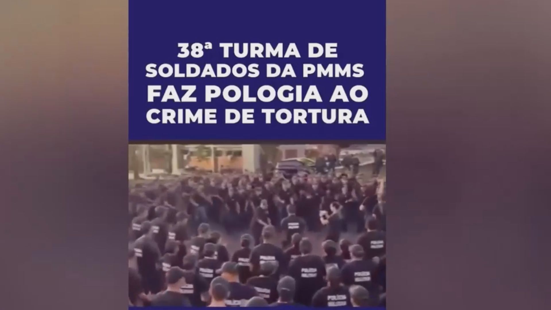 Formação da PM-MS tem hino controverso e gera reação de órgãos de direitos humanos